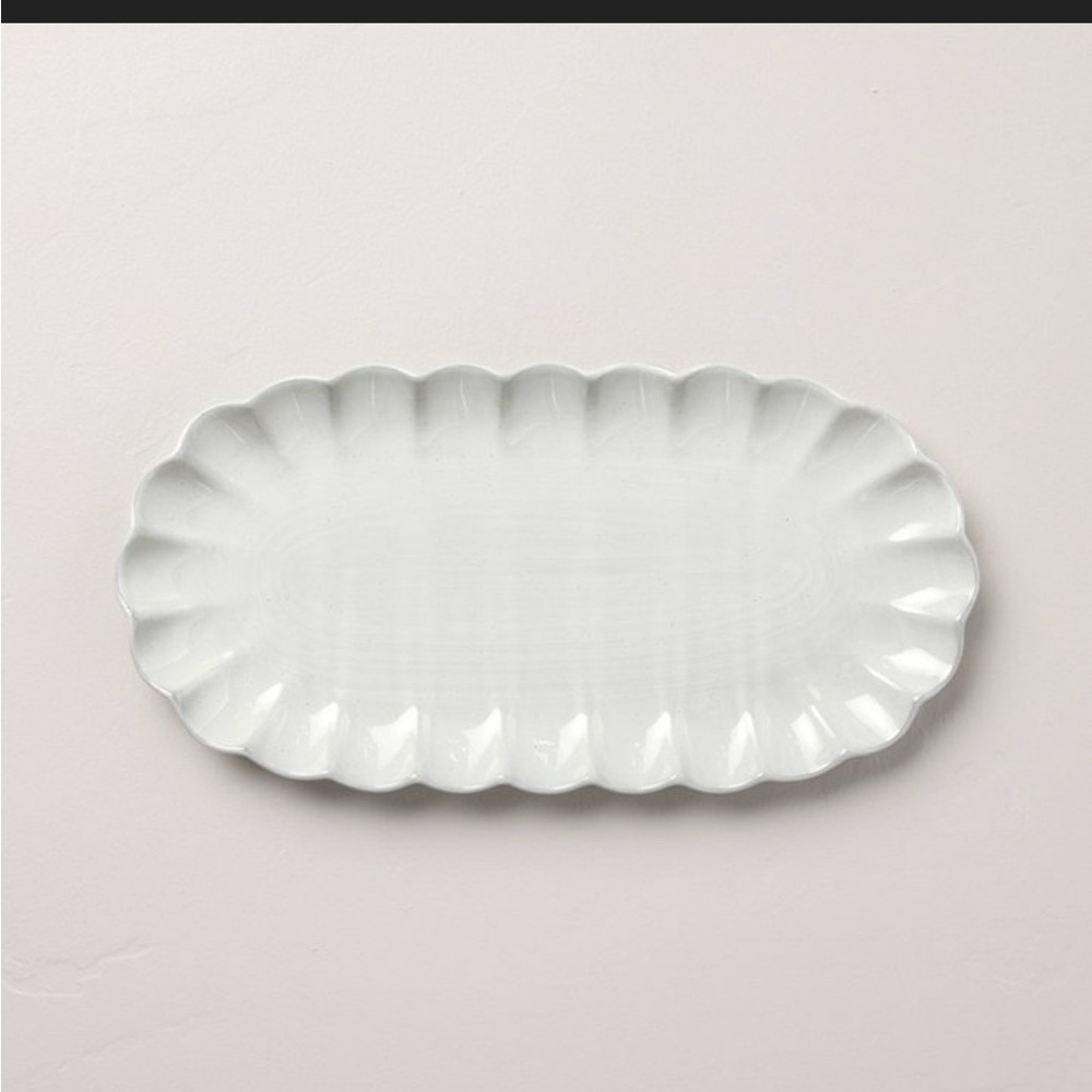 Scallop Stoneware Serving Tray Cream - Hearth & Hand™ with Magnolia